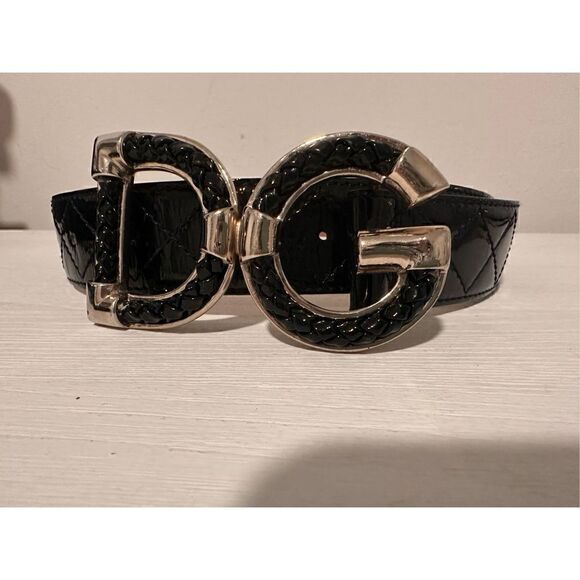 Dolce & Gabbana Accessories - Dolce and Gabbana Black Belt Vintage